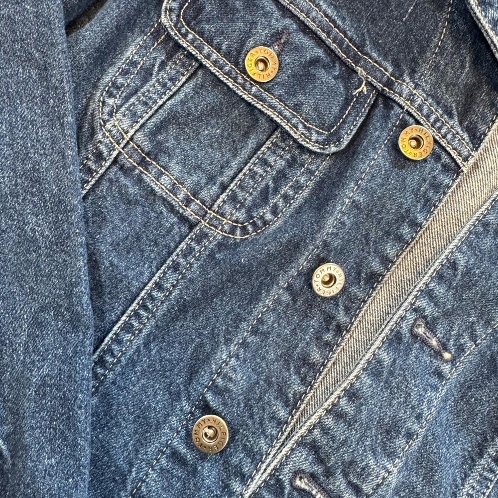 Tommy Hilfiger Dark Blue Classic Denim Jean Jacket - Picture 3 of 8